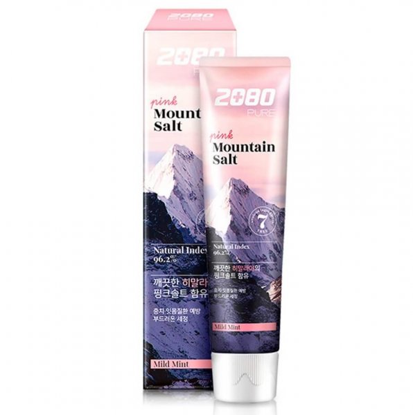 Aekyung Dental Clinic 2080 Pure Mountain Salt Pink Mild Mint Зубная паста розовая Гималайская соль 120 гр