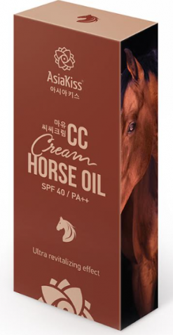 AsiaKiss CC Cream Horse Oil CC-крем для лица с экстрактом лошадиного жира и ультра оздоравливающим эффектом SPF 40 PA++ 60 мл