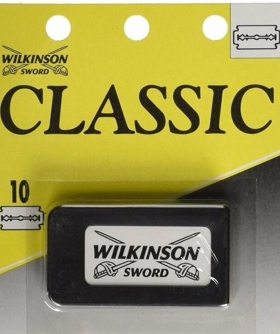 Wilkinson Sword Classic Двухсторонние лезвия для Классического Т-образного бритвенного станка 10 шт