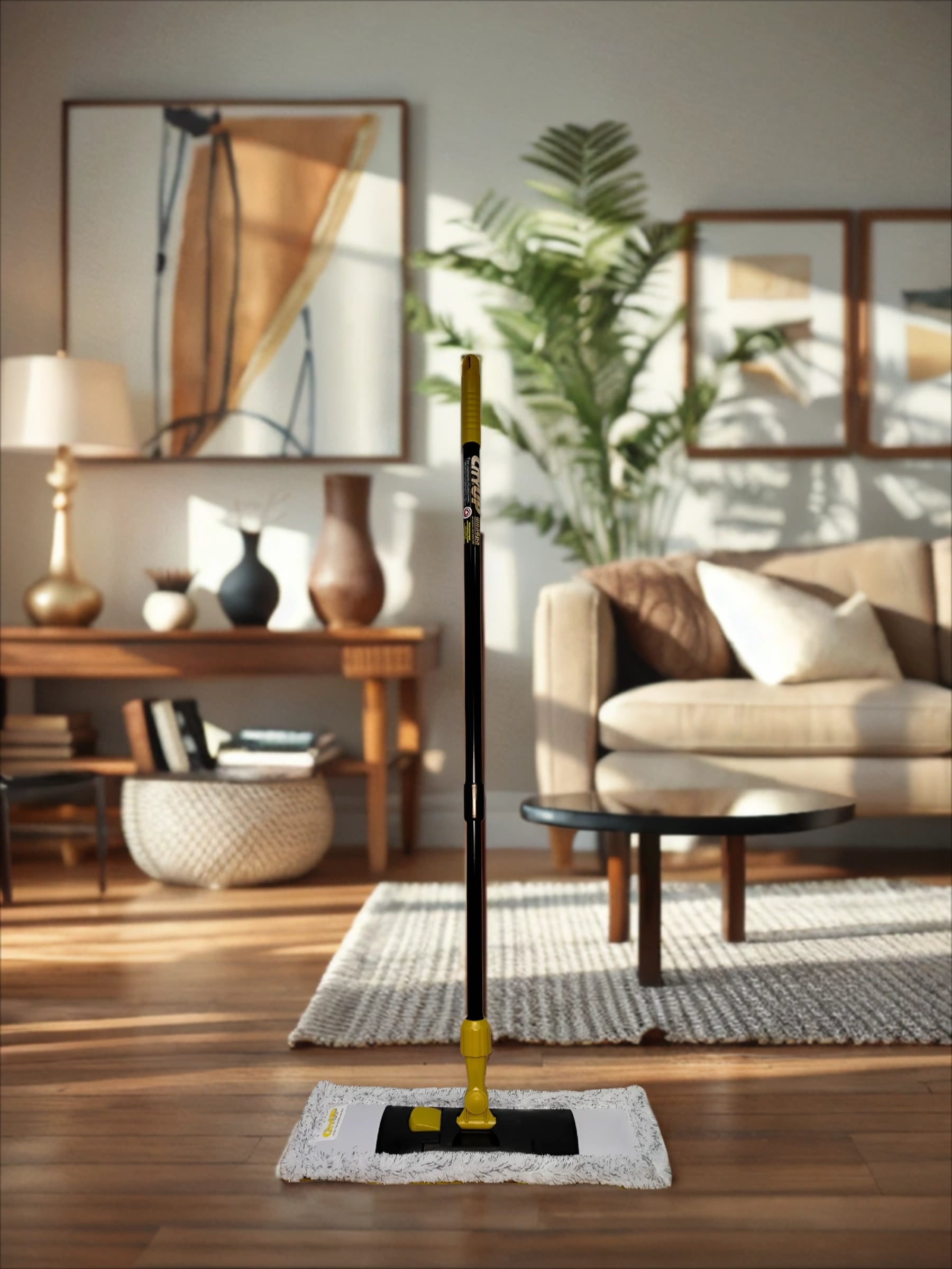 City UP Lux Швабра телескопическая с насадкой из микрофибры