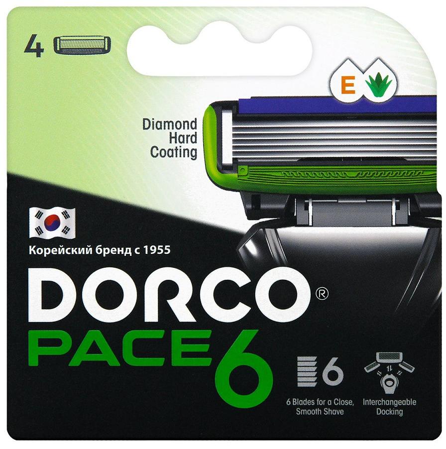 Dorco PACE 6 Сменные кассеты для бритвенной системы 4 шт