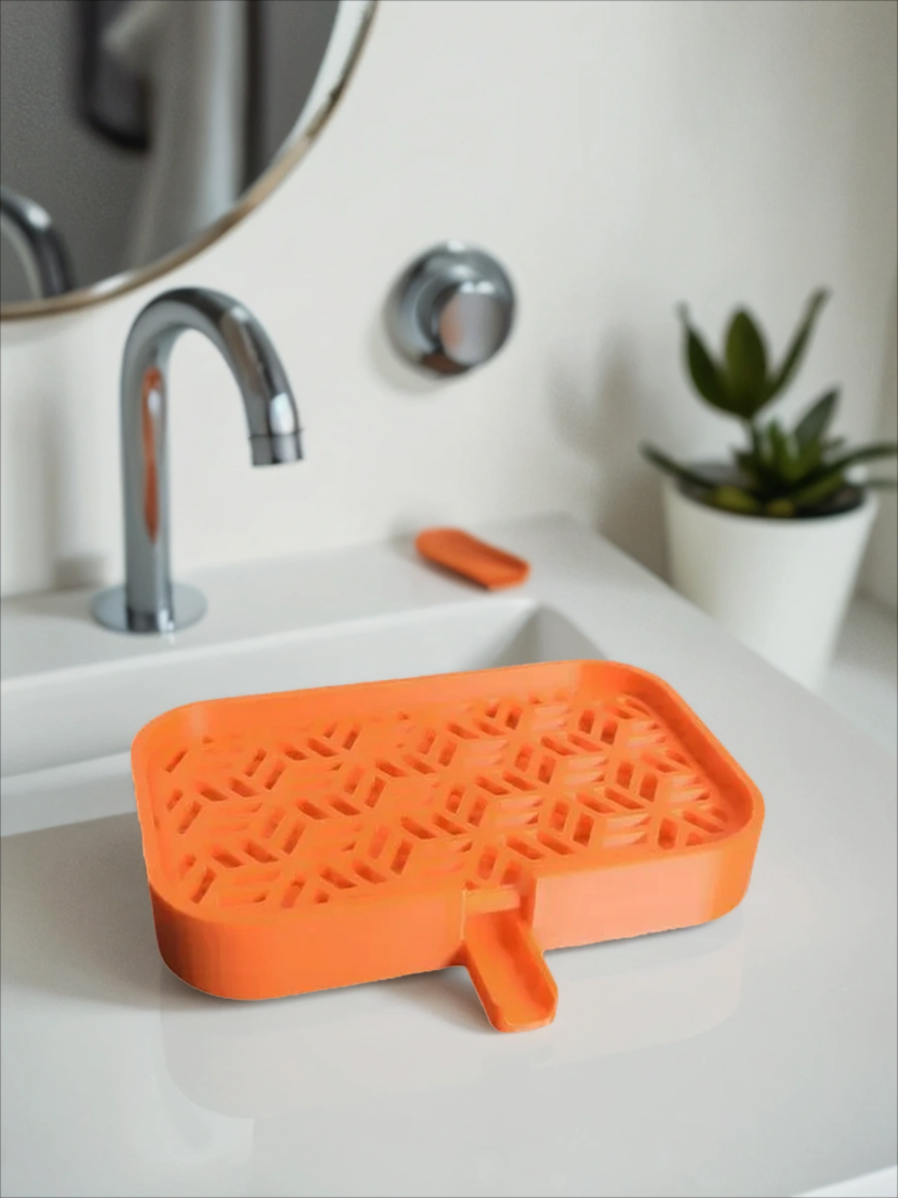 POAC Мыльница со сливом Кубы Оранжевая