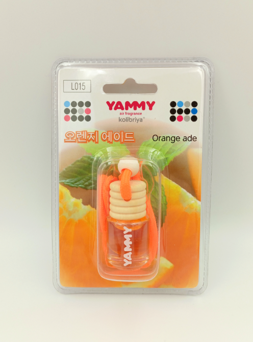 Kolibriya Yammy L015 Orange Ade Ароматизатор салона автомобиля подвесной Апельсин 4 мл