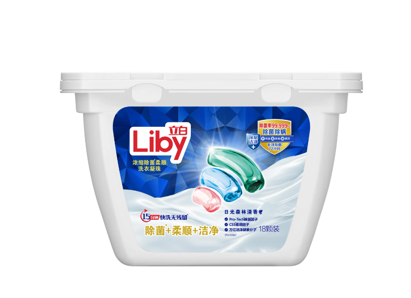 Liby Капсулы для стирки 3 в 1 Antibacterial & Softener 18 шт