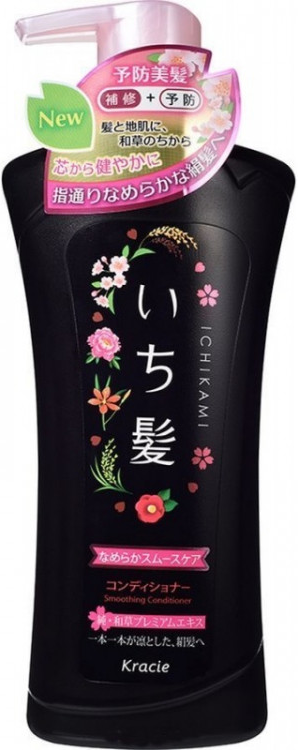 Kracie Ichikami Damage Repair & Color Care Бальзам-ополаскиватель для восстановления поврежденных волос и ухода за цветом с ароматом горной сакуры 480 гр