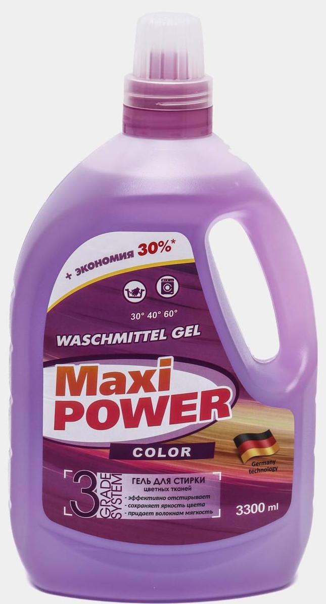 Аромика Maxi Power Color Гель для стирки цветных тканей 3300 мл