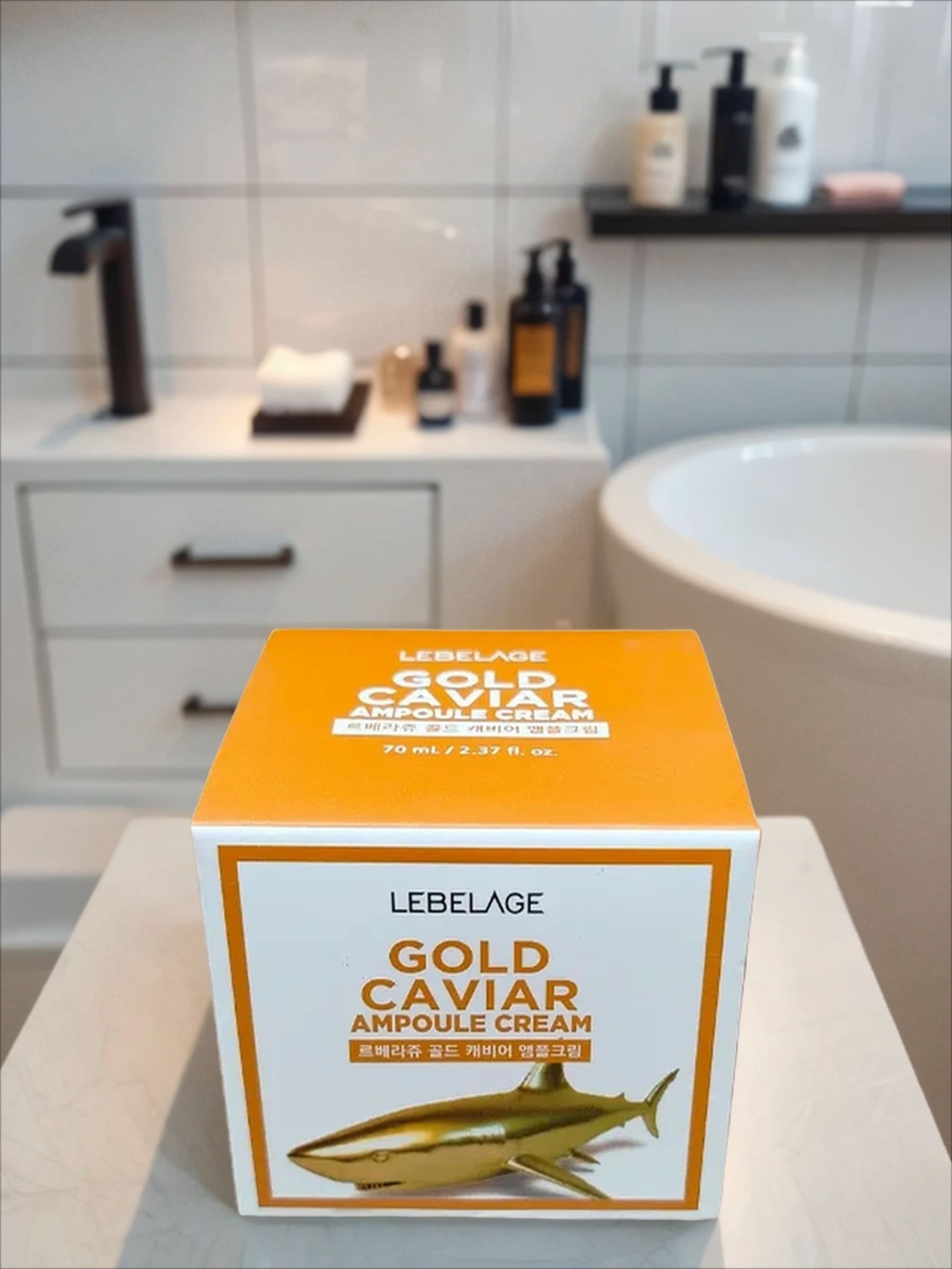 Lebelage Ampoule Cream Gold Caviar Ампульный крем для лица антивозрастной с экстрактами золота и икры 70 мл