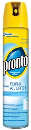 Pronto Полироль для мебели Антипыль и Антиалерген 250 мл