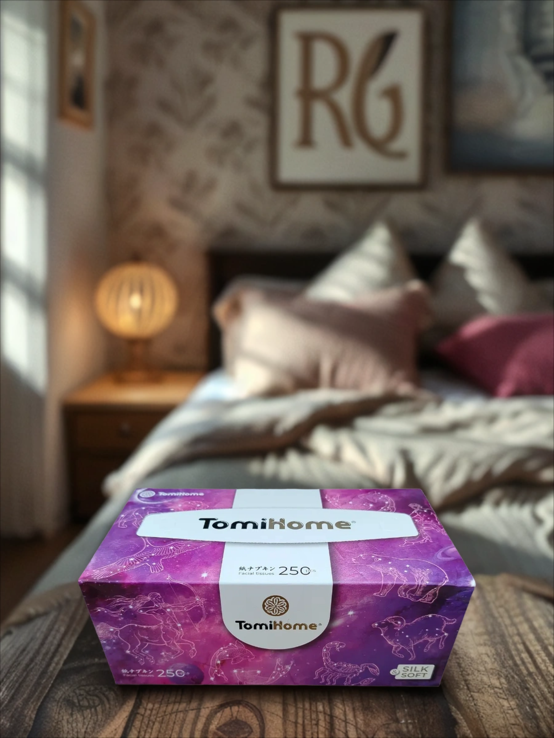 TomiHome GEO Soft & Silk Space Салфетки-выдергушки бумажные двухслойные 20*19 см 250 шт