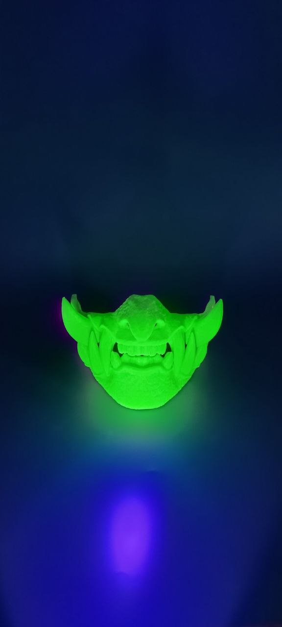 POAC Маска Гоблин Ярко-зеленая флуоресцентная