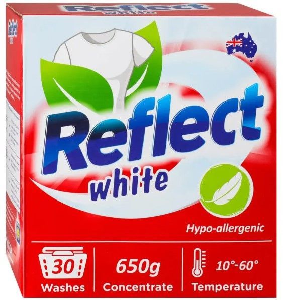 NEON Reflect White Концентрированный стиральный порошок для белого белья 650 гр на 30 стирок