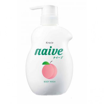 Kracie Naive Жидкое мыло для тела с экстрактом листьев персикового дерева 530 мл