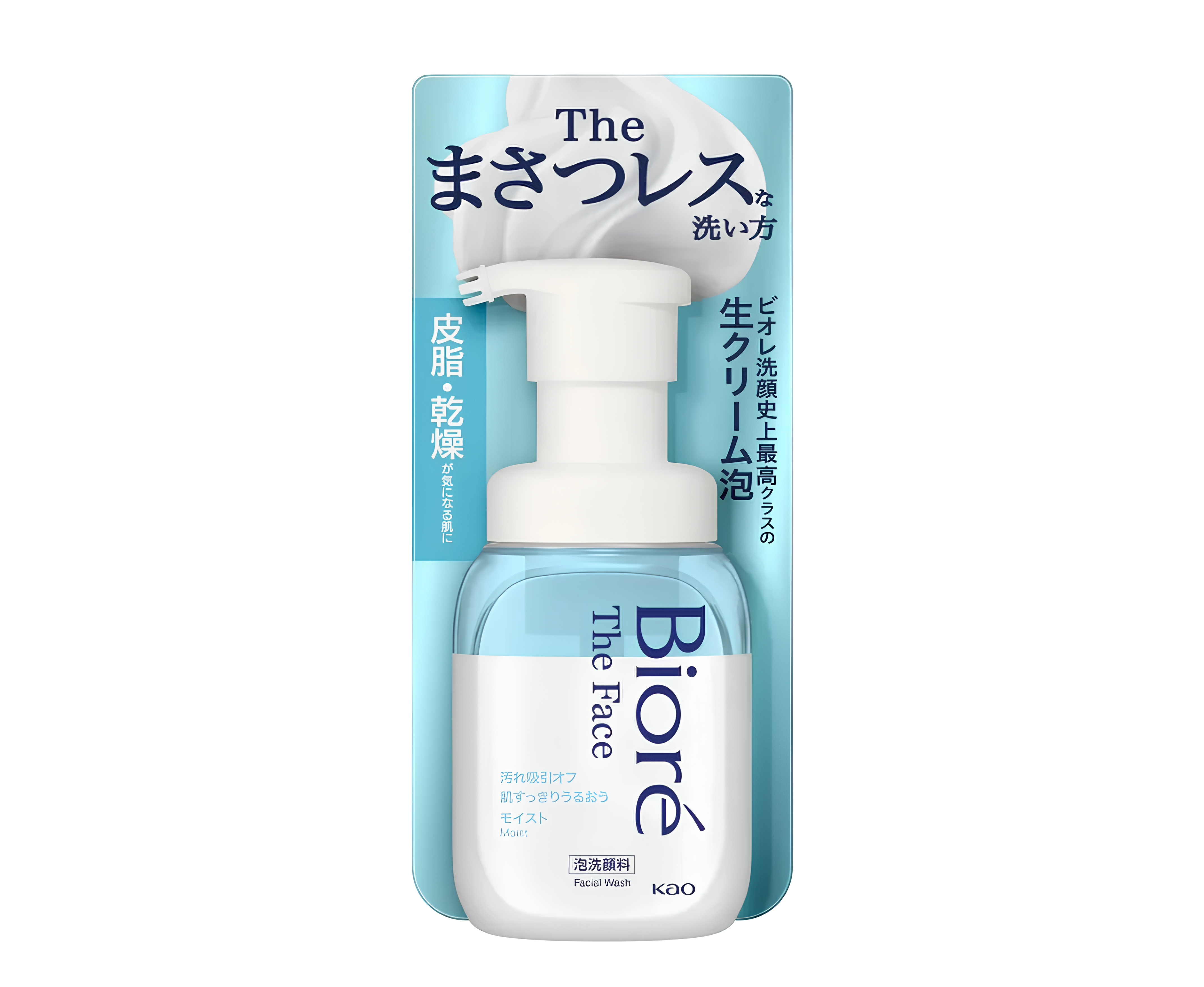 Kao Biore The Face Foam Moist Пенка для умывания увлажняющая с ароматом Цветочного мыла 200 мл