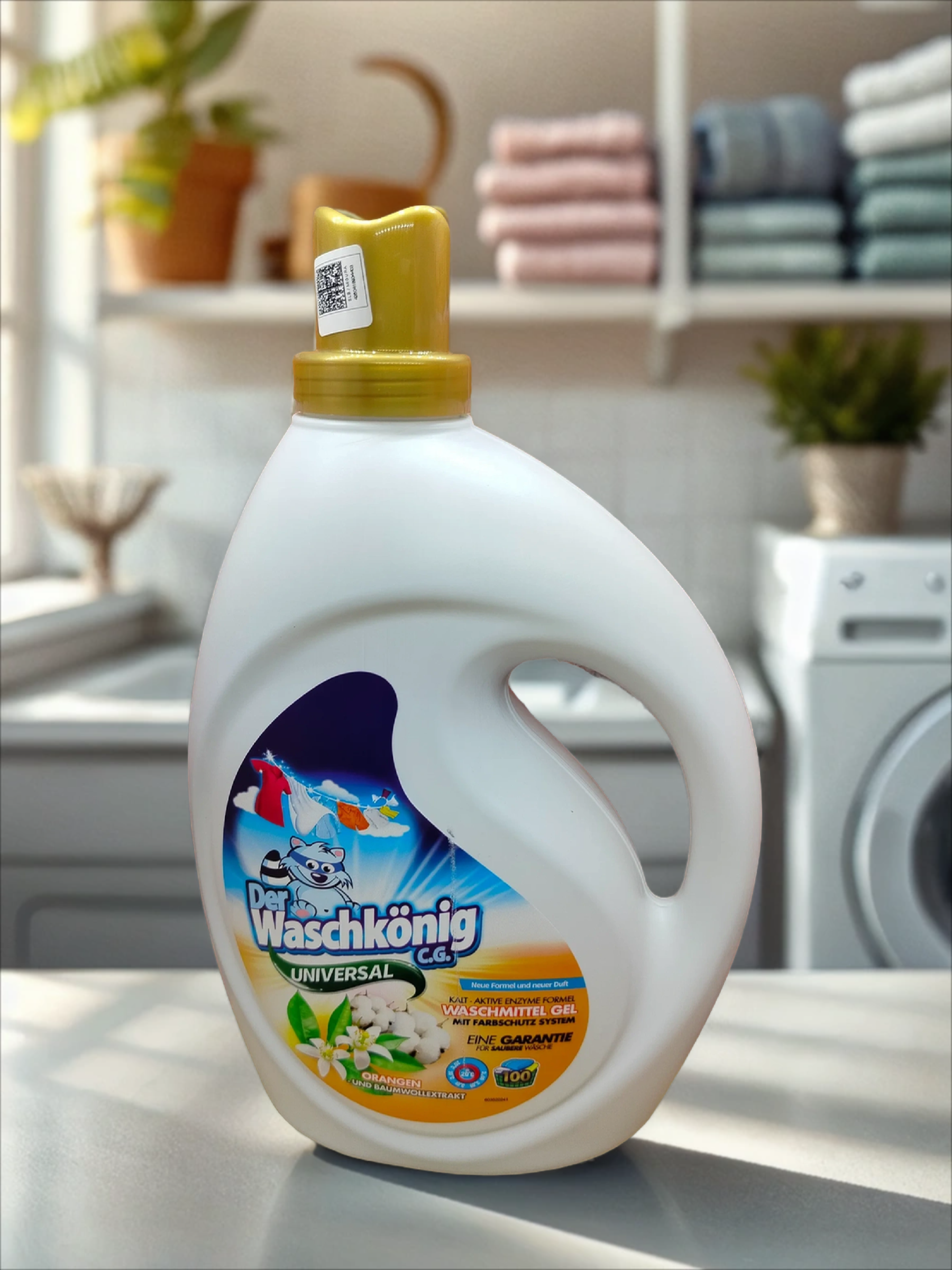 Der Waschkonig C.G. Waschmitel Gel Universal Orange Oil Гель для стирки универсальный c Апельсиновым маслом 3 л на 100 стирок