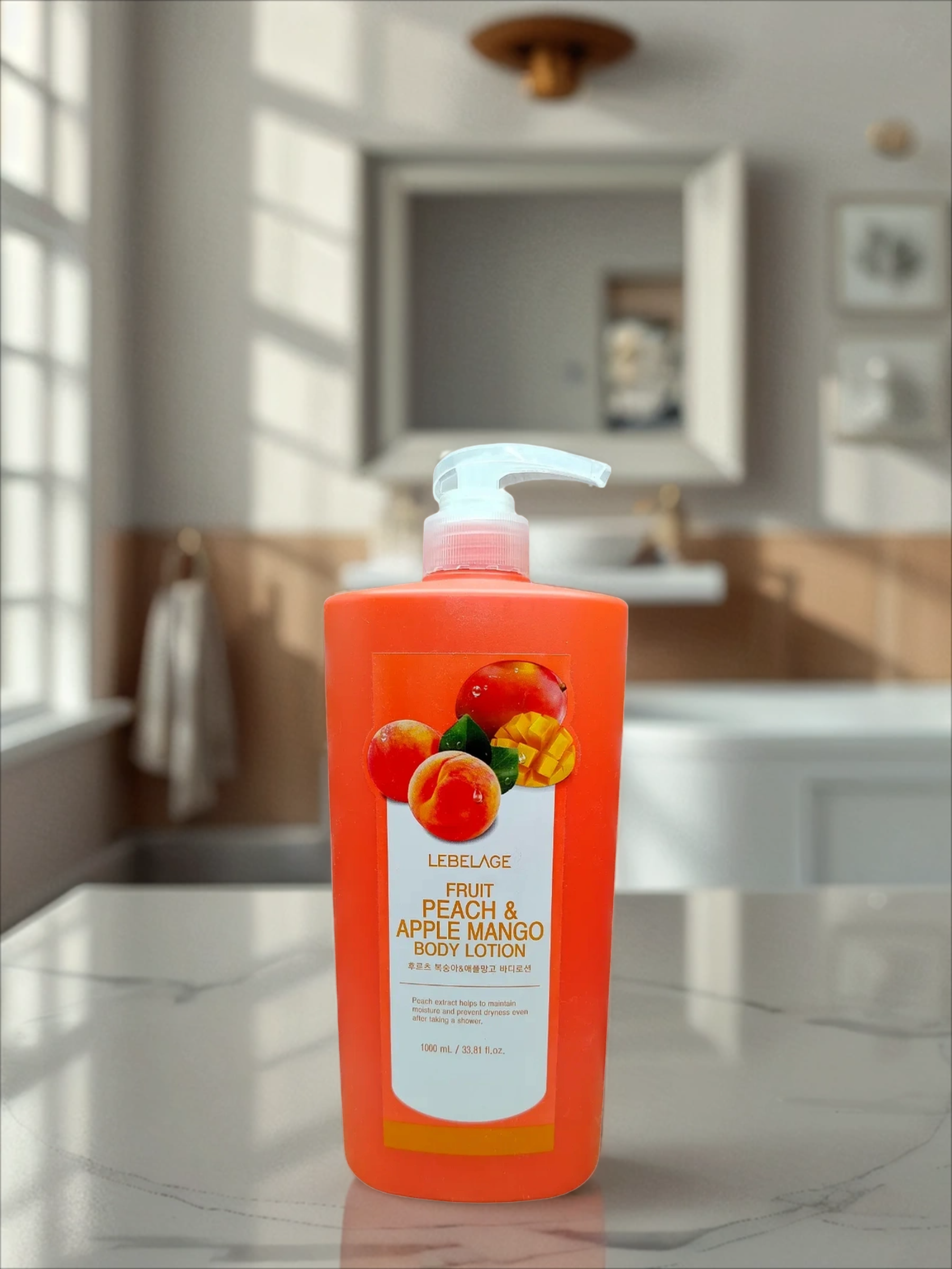 Lebelage Fruit Peach & Apple Mango Body Lotion Лосьон для тела Персик и Яблоко-Манго 1000 мл