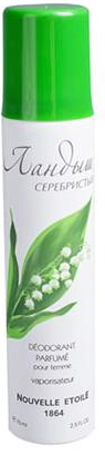Новая Заря Дезодорант аэрозольный парфюмированный для женщин Ландыш серебристый 75 мл