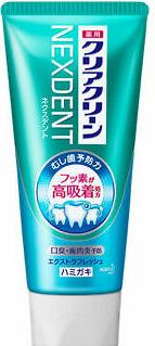 Kao Clear Clean Nextdent Зубная паста с микрогранулами для удаления зубного налета Охлаждающая мята 120 гр