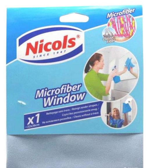 Nicols Microfiber Window салфетка окон 32*32 см