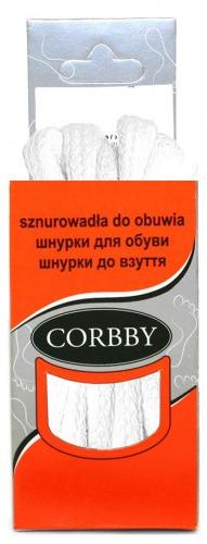Corbby Шнурки 100 см Плоские Белые