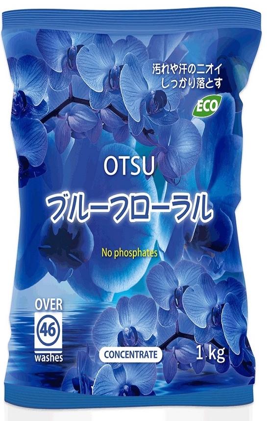 OTSU Стиральный порошок без фосфатов с силой кислорода и натуральным цветочным ароматом 1 кг на 46 стирок в мягкой упаковке