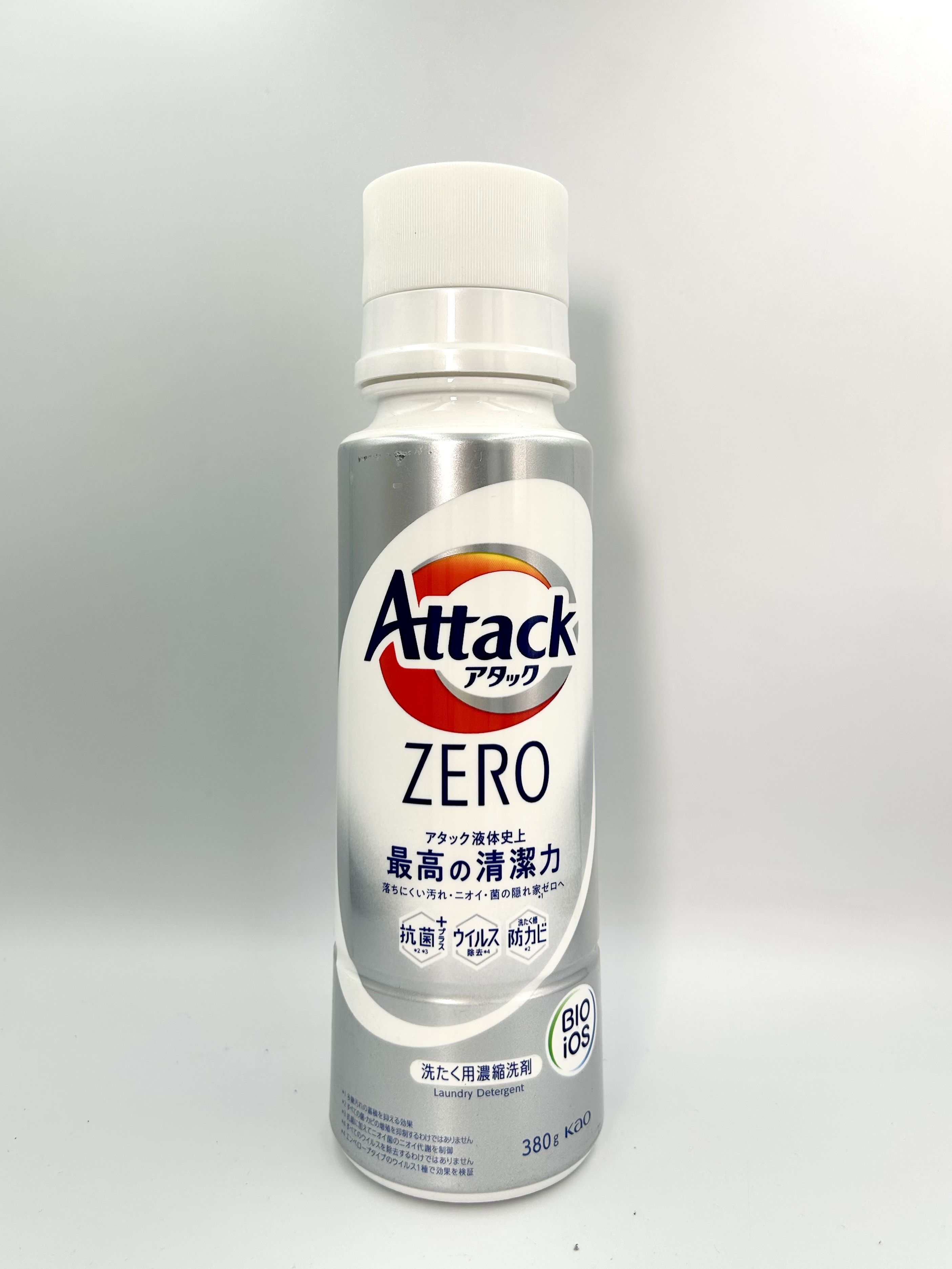 Kao Attack Zero Суперконцентрированный гель для стирки универсальный 380 гр на 38 стирок