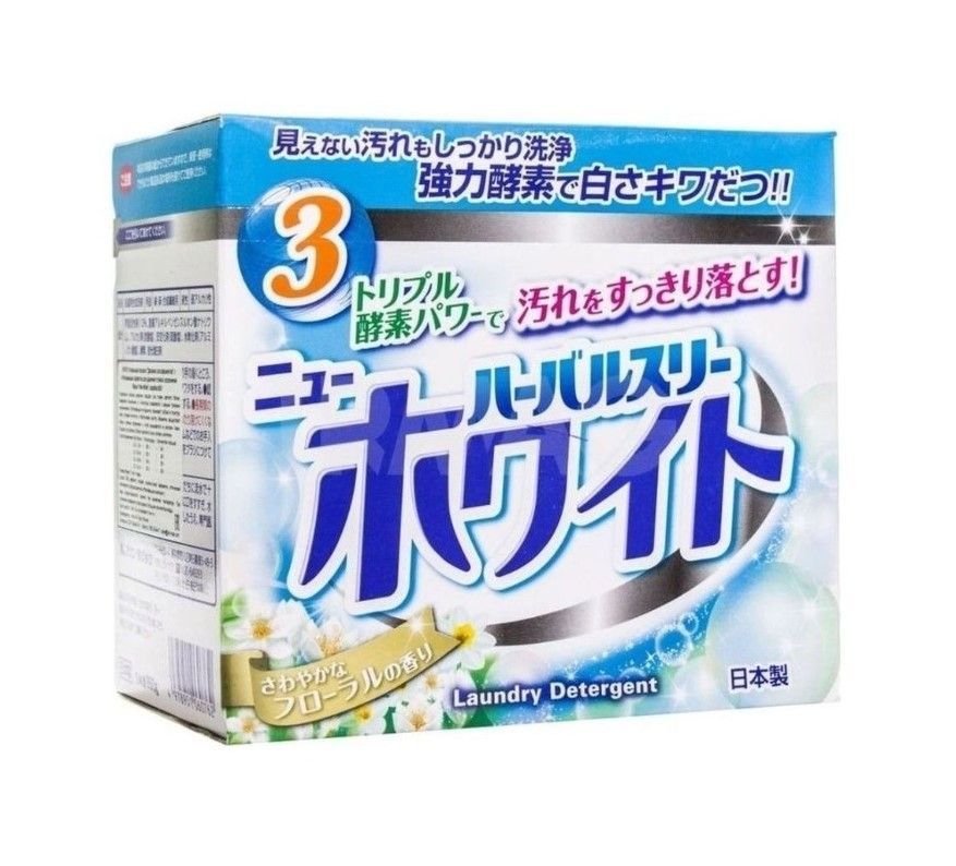 Mitsuei New White Стиральный порошок Двойная сила ферментов с отбеливающим эффектом для удаления стойких загрязнений 800гр