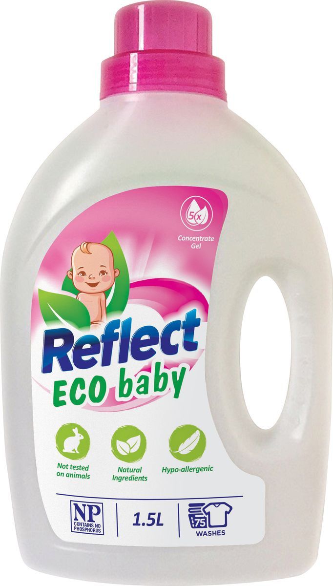 Reflect ECO Baby Концентрированный гель для стирки детского белья 1,5 л на 75 стирок