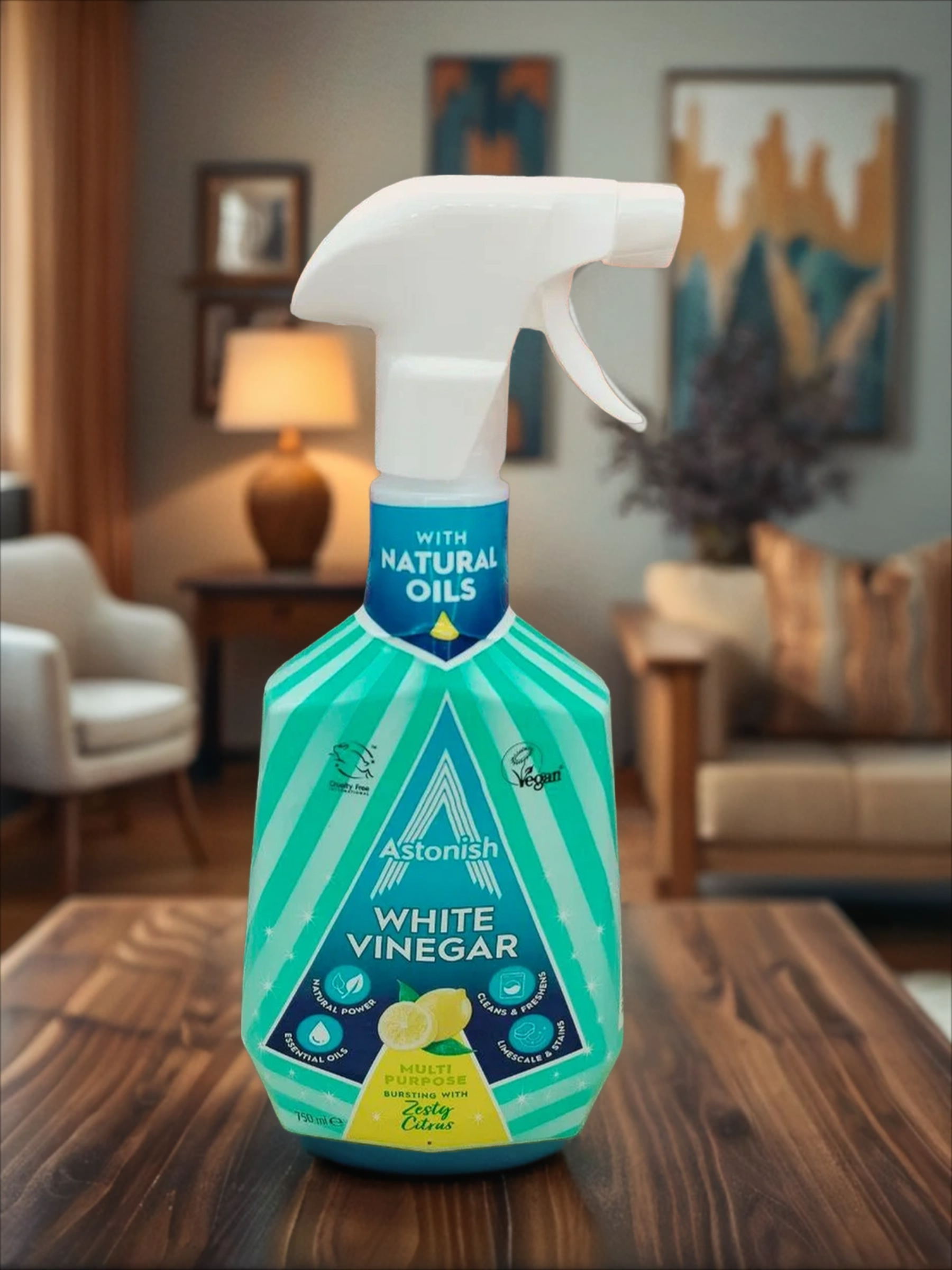 Astonish Multi Purpose White Vinegar Zesty Citrus Спрей мультифункциональный на основе уксуса Пикантный цитрус 750 мл