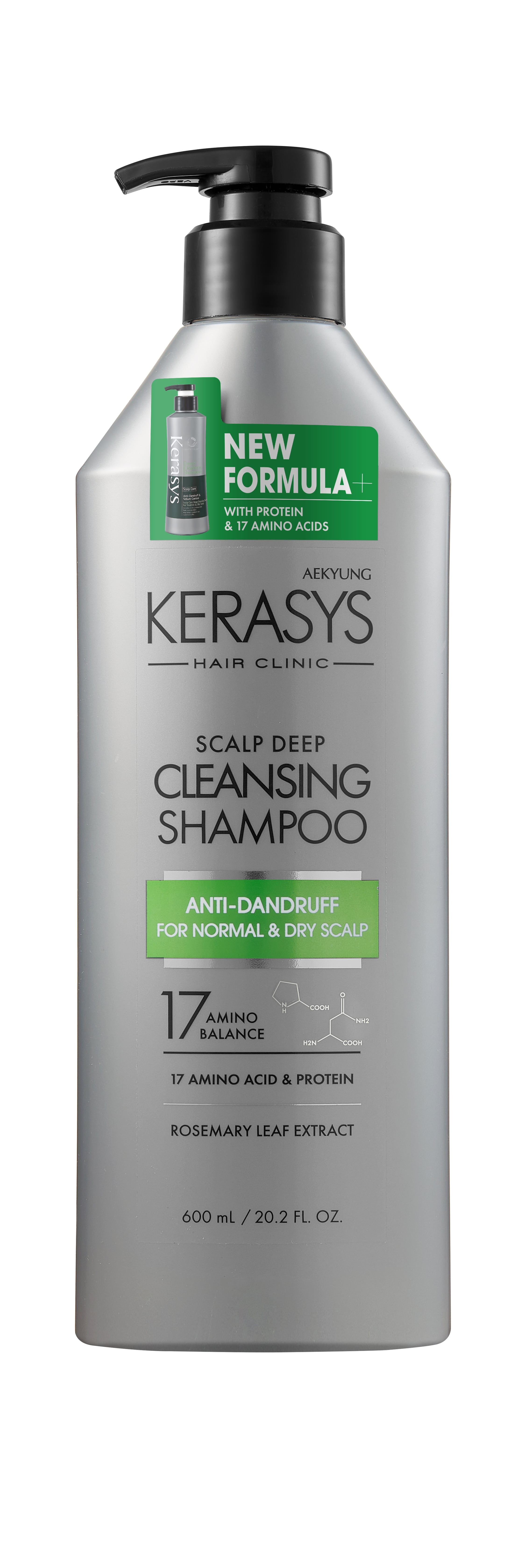 Aekyung Kerasys Hair Clinic Scalp Deep Cleansing Шампунь для волос Уход за сухой кожей головы 600 мл