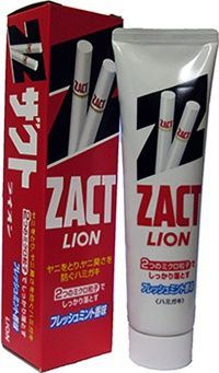 Lion Zact Зубная паста для устранения никотинового налета и запаха табака 150 гр в коробке
