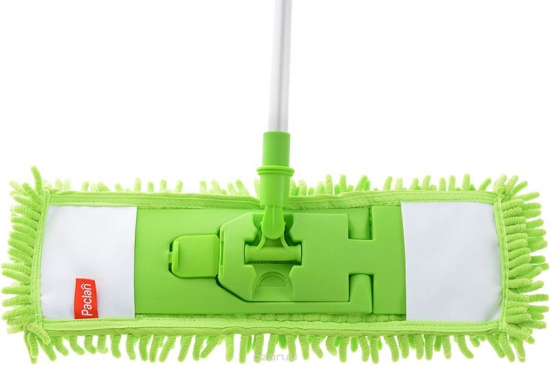 Paclan Green Mop Soft Швабра с плоской насадкой шенилл и телескопической ручкой