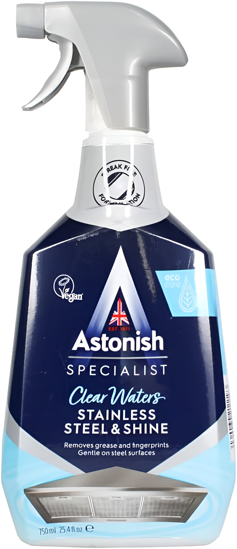 Astonish Stainless Steel & Shine Спрей для чистки и придания блеска изделий из нержавеющей стали 750 мл