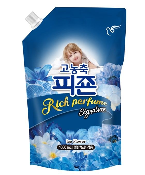 Pigeon Rich Perfume Signature Кондиционер для белья супер-концентрат с ароматом Ледяной цветок 1600 мл в мягкой упаковке