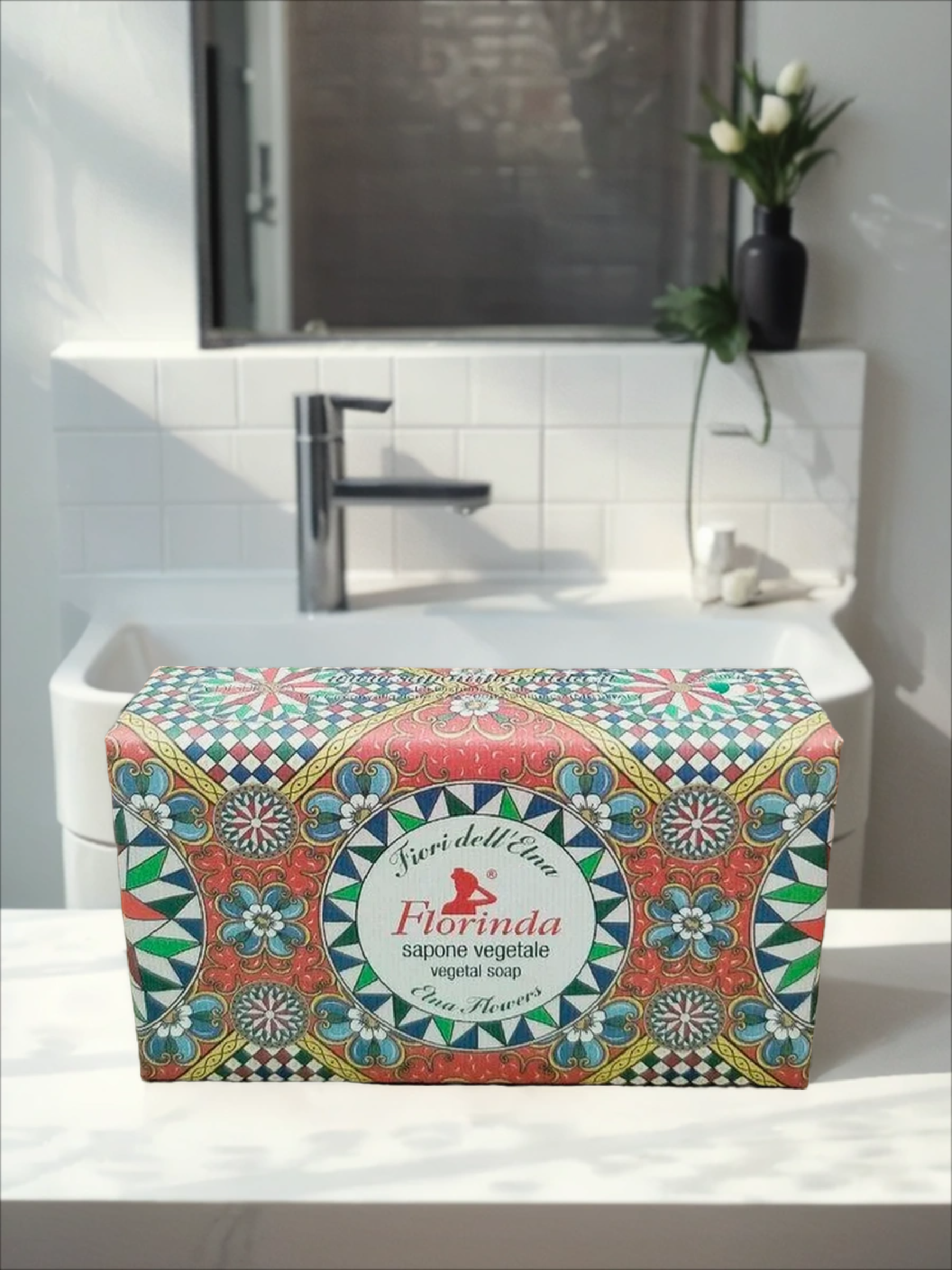 Florinda Vegetal Soap Enta Flowers Мыло натуральное на основе растительных масел Цветы Энты 200 гр