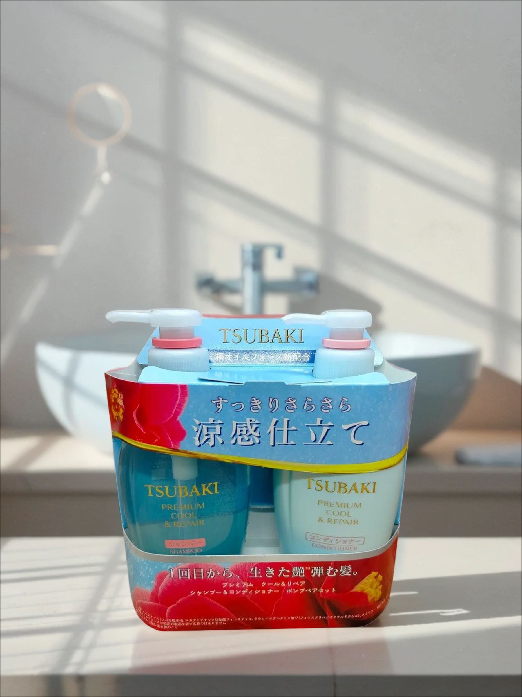 Fine Today Tsubaki Premium Cool & Repair Set Набор для восстановления волос охлаждающий Шампунь 450 мл + Кондиционер 450 мл