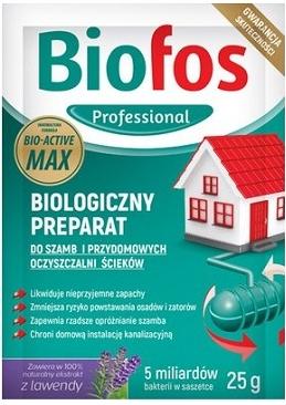 Biofos Professional Биологиеческий препарат для септиков, дачных туалетов и придомовых очистных станций 25 гр