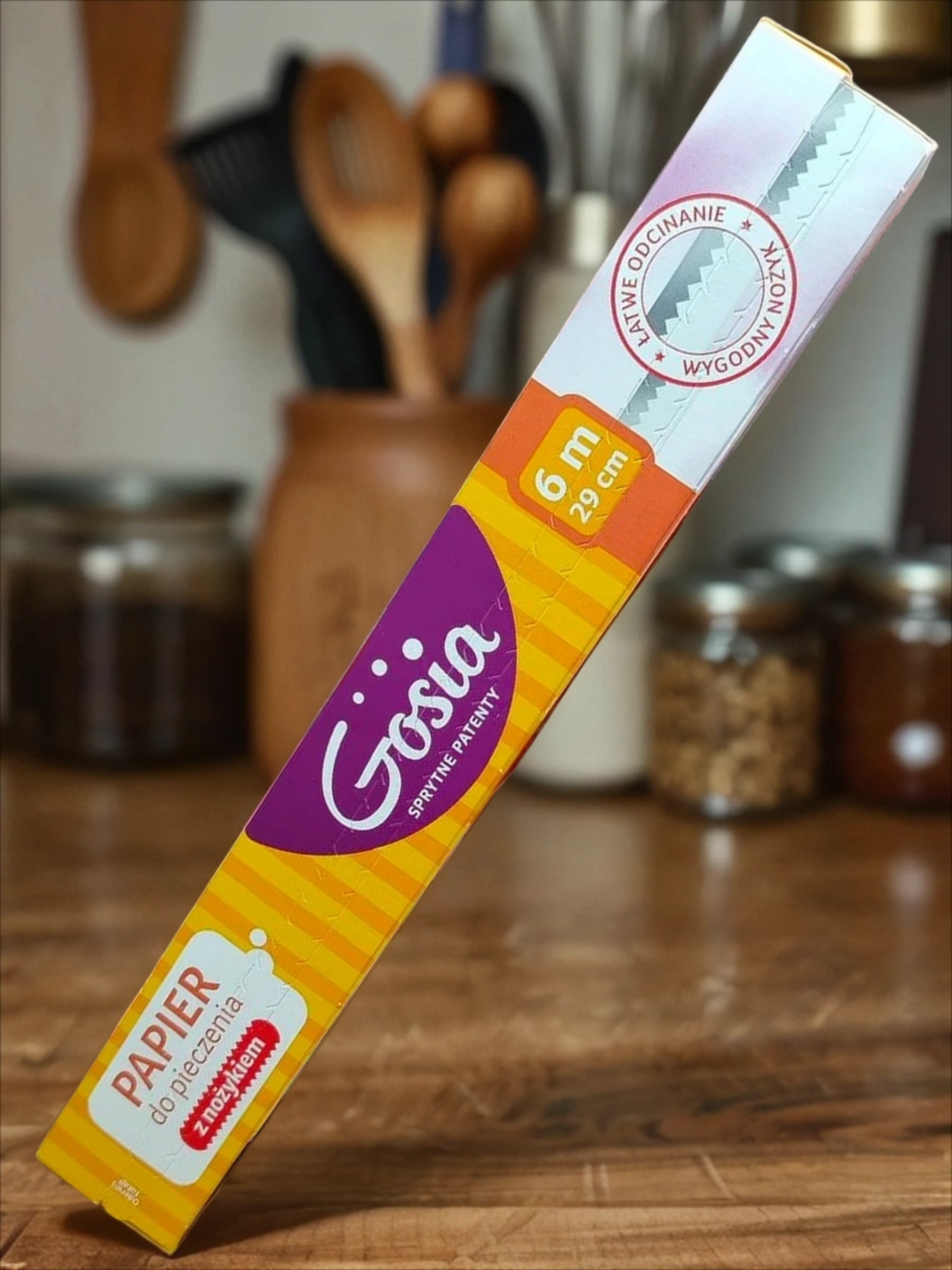 Gosia Бумага для выпечки 0,29*6 м с обрезчиком в корбке