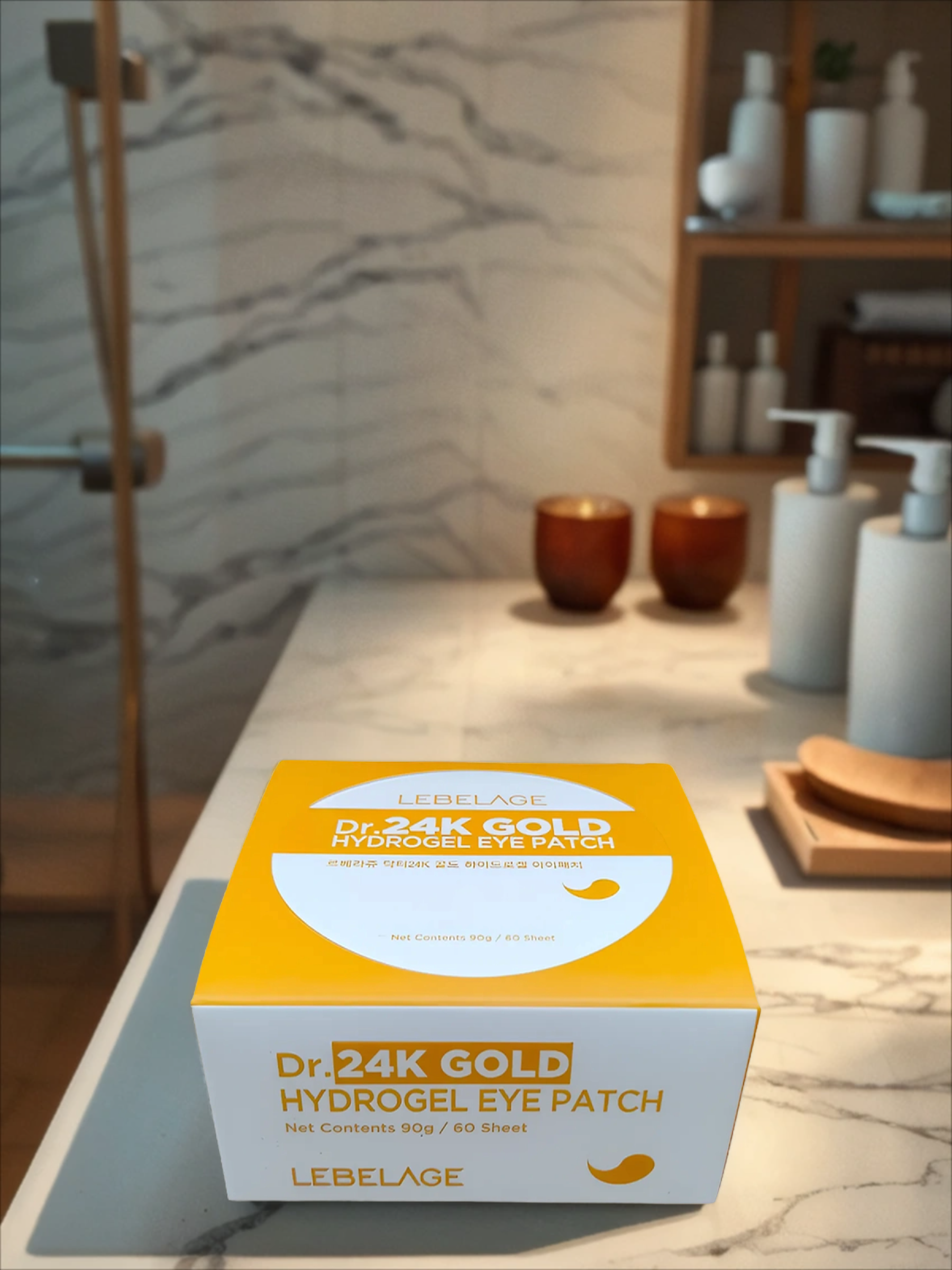 Lebelage Hydrogel Eye Patch Dr. 24K Gold Гидрогелевые патчи для глаз с 24K золотом 60 шт 90 гр