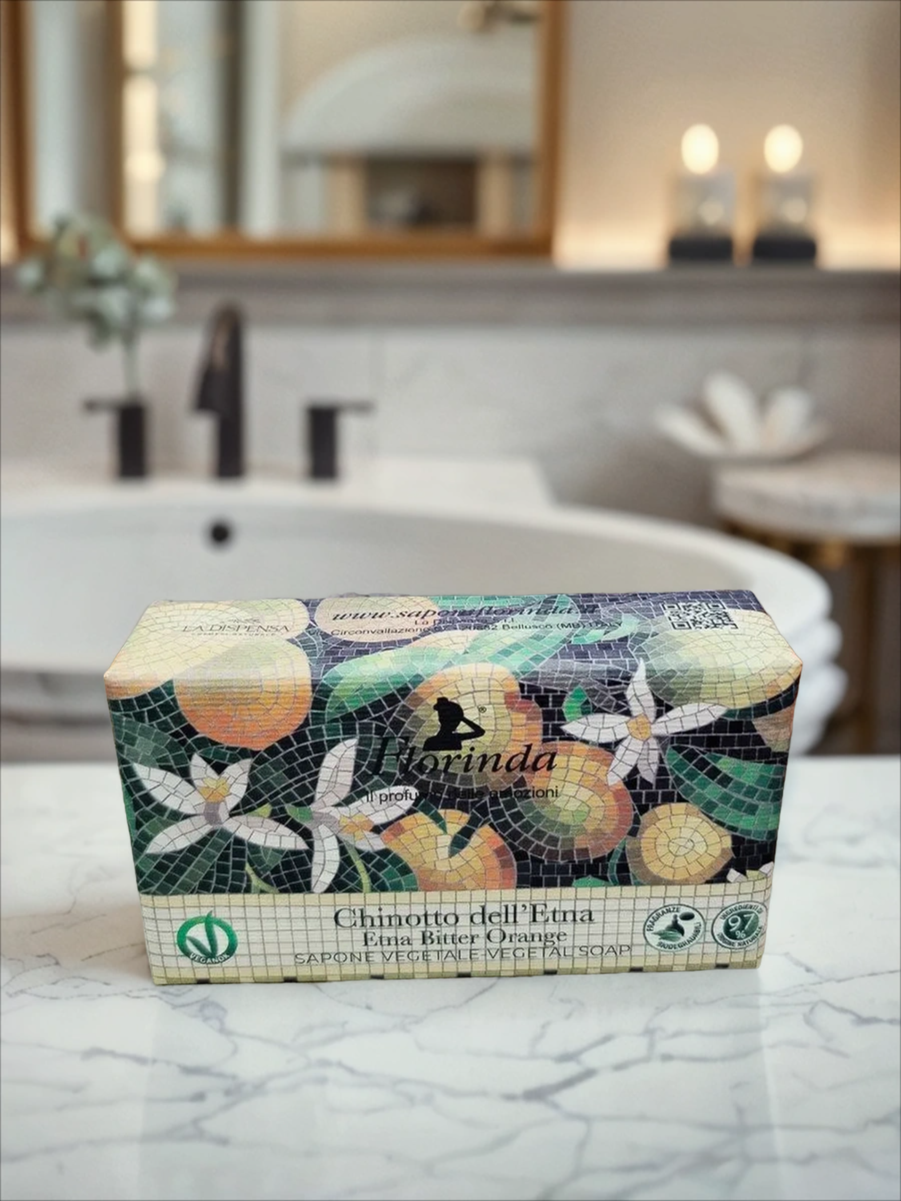 Florinda Vegetal Soap Enta Bitter Orange Мыло натуральное на основе растительных масел Горький апельсин Энты 200 гр