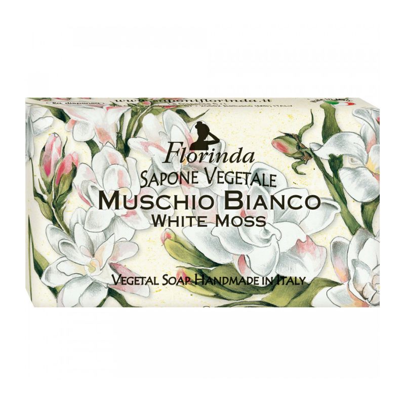 Florinda Vegetal Soap White Moss Мыло натуральное на основе растительных масел Белый мускус 100 гр