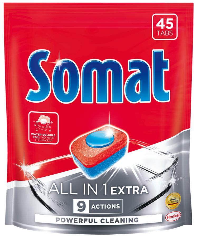 Somat All in 1 Extra Таблетки для посудомоечных машин 45 шт 810 гр