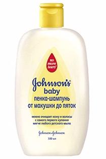 Johnson's Baby Детская пенка-шампунь От макушек до пяточек для мытья и купания 300 мл