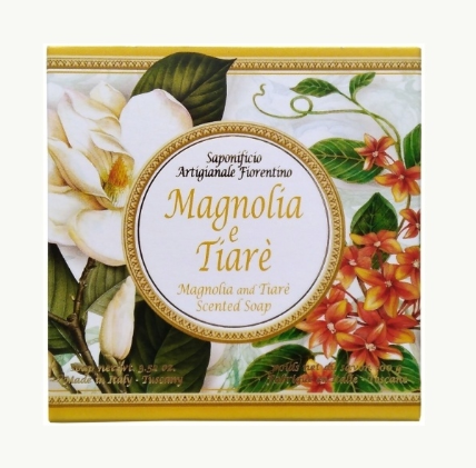 Saponificio Artigianale Fiorentino Scented Soap Magnolia & Tiare Мыло натуральное ручной работы с ароматом Магнолии и тиары 100 гр