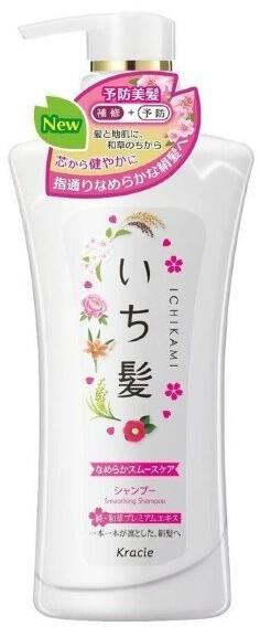 Kracie Ichikami Damage Repair & Color Care Шампунь для восстановления поврежденных волос и ухода за цветом с ароматом горной сакуры 480 мл