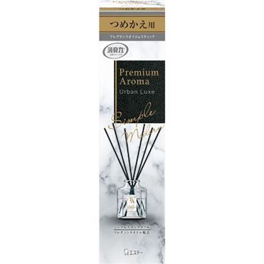 ST Shoushuuriki Premium Aroma Stick Наполнитель и сменные палочки для освежителя воздуха с ротанговыми палочками Роскошь мегаполиса 50 мл