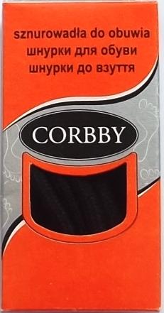 Corbby Шнурки 200 см Круглые Толстые черные