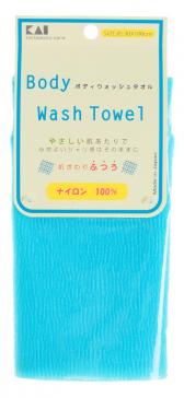 Kai Body Wash Towel Мочалка для тела средней жесткости голубая