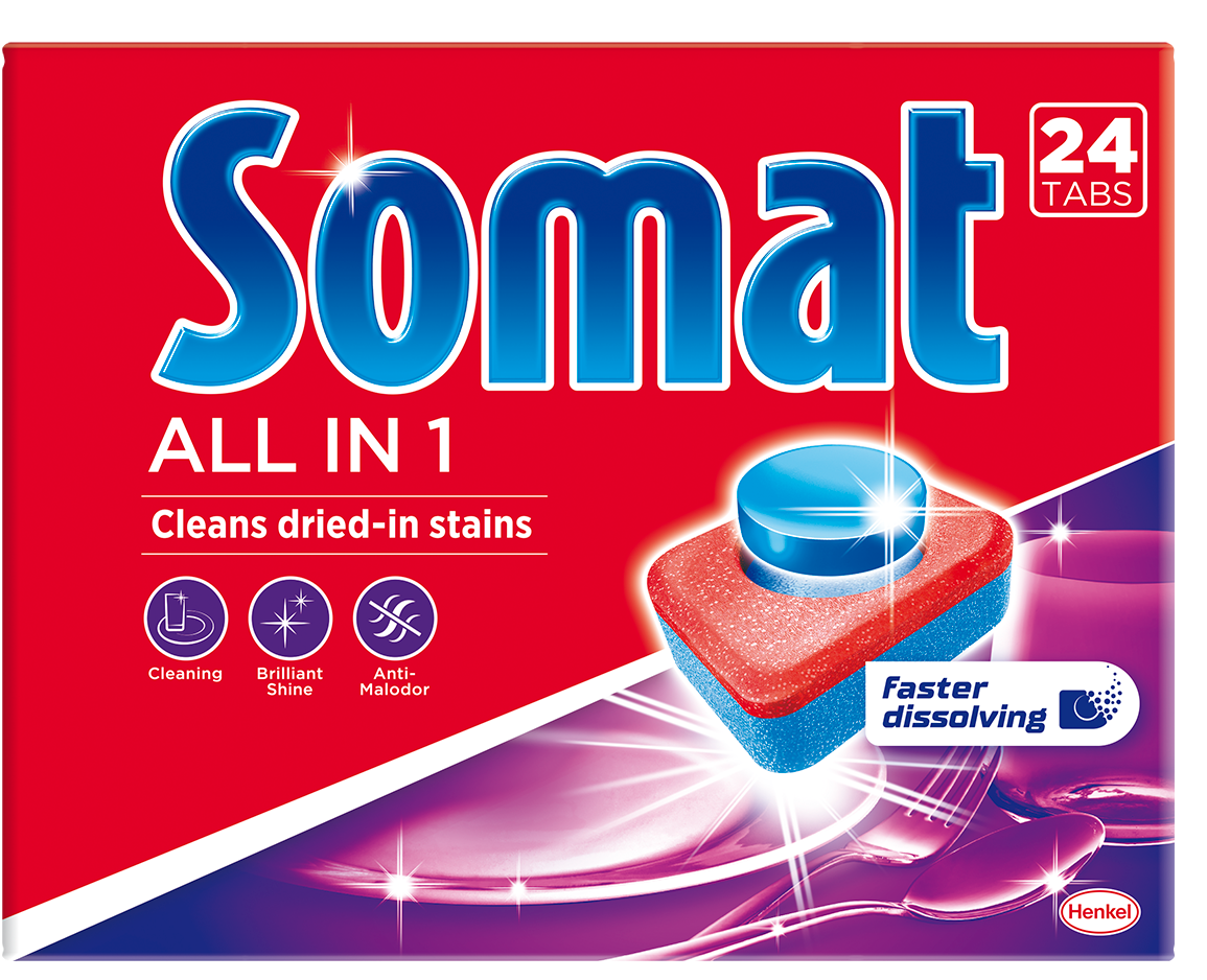 Somat All in One Таблетки для посудомоечных машин 24 шт