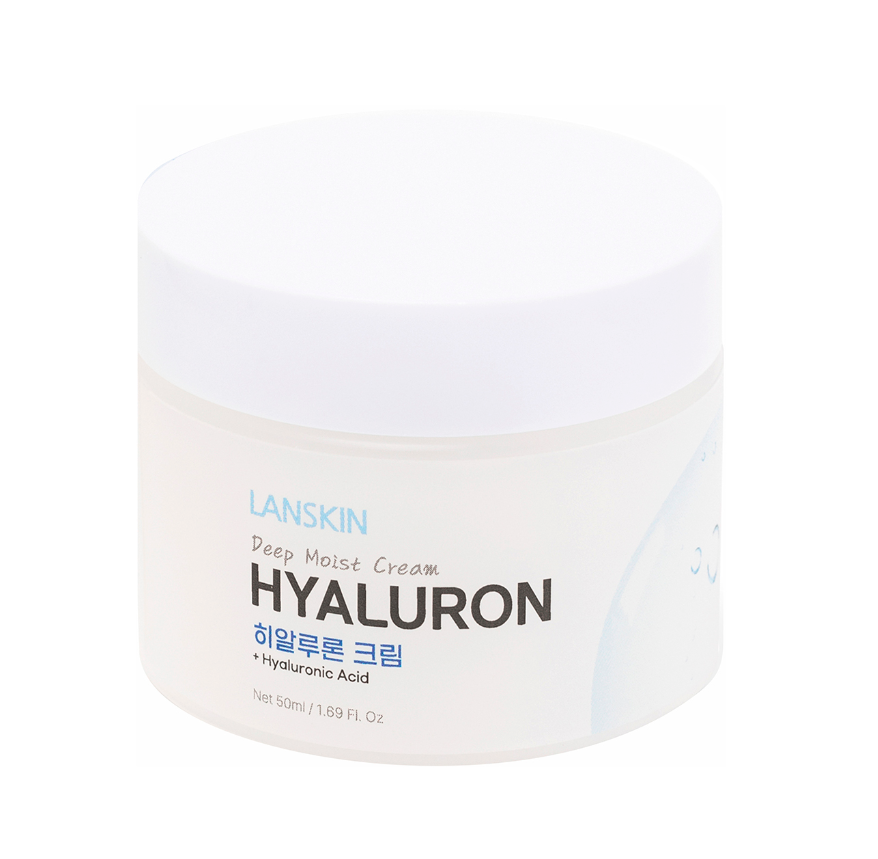 LanSkin Deep Moist Hyaluron Cream Глубоко увлажняющий крем для лица с гиалуроновой кислотой 50 мл