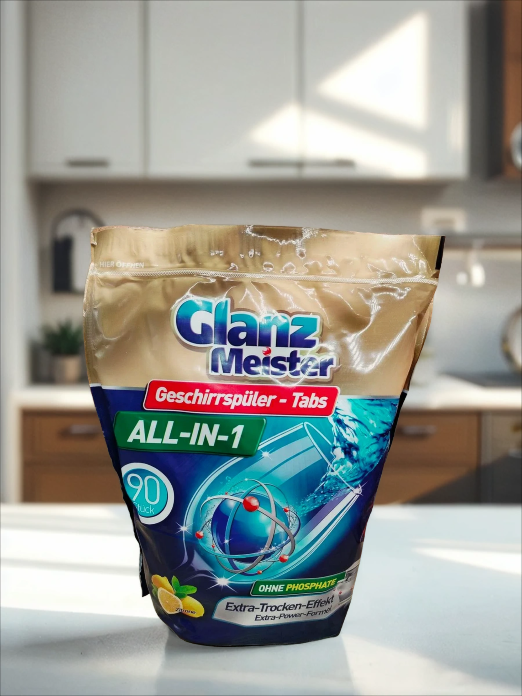 Glanz Meister  All in 1 Zitrone Таблетки для посудомоечных машин Лимон 90 шт 1440 гр